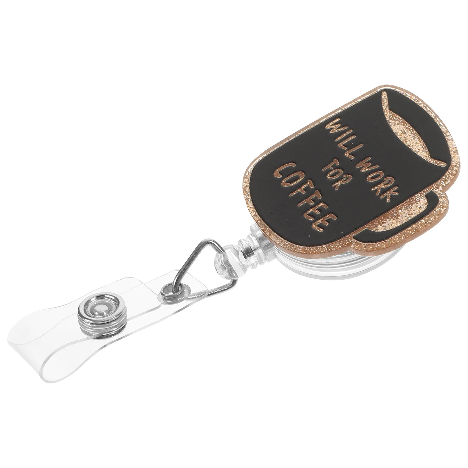 

Retractable Badge Reel with Serrated Alligator Clip Id Badge Holder for Nurses Students Medical Staff Office