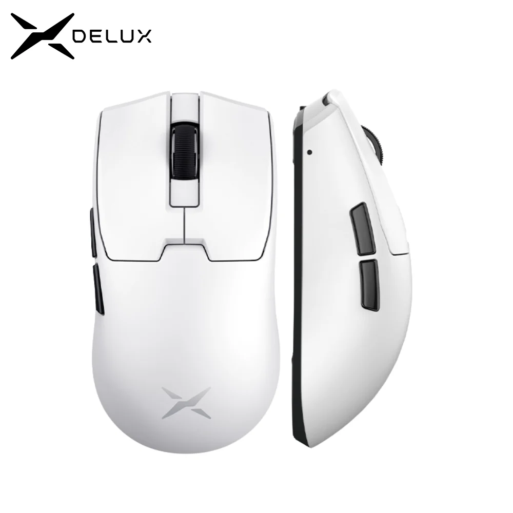 Delux M800mini Wireless Gaming Mouse, 46g Lightweight,PAW3311,1KHz Polling Rate Recharge Mice for Small to Medium Hand PC Gamer