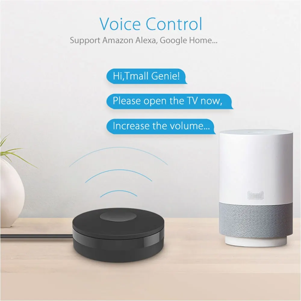 Tuya IR telecomando Smart WiFi universale a infrarossi per Smart Home Control per TV DVD AUD AC funziona con Amzon Alexa Google Home