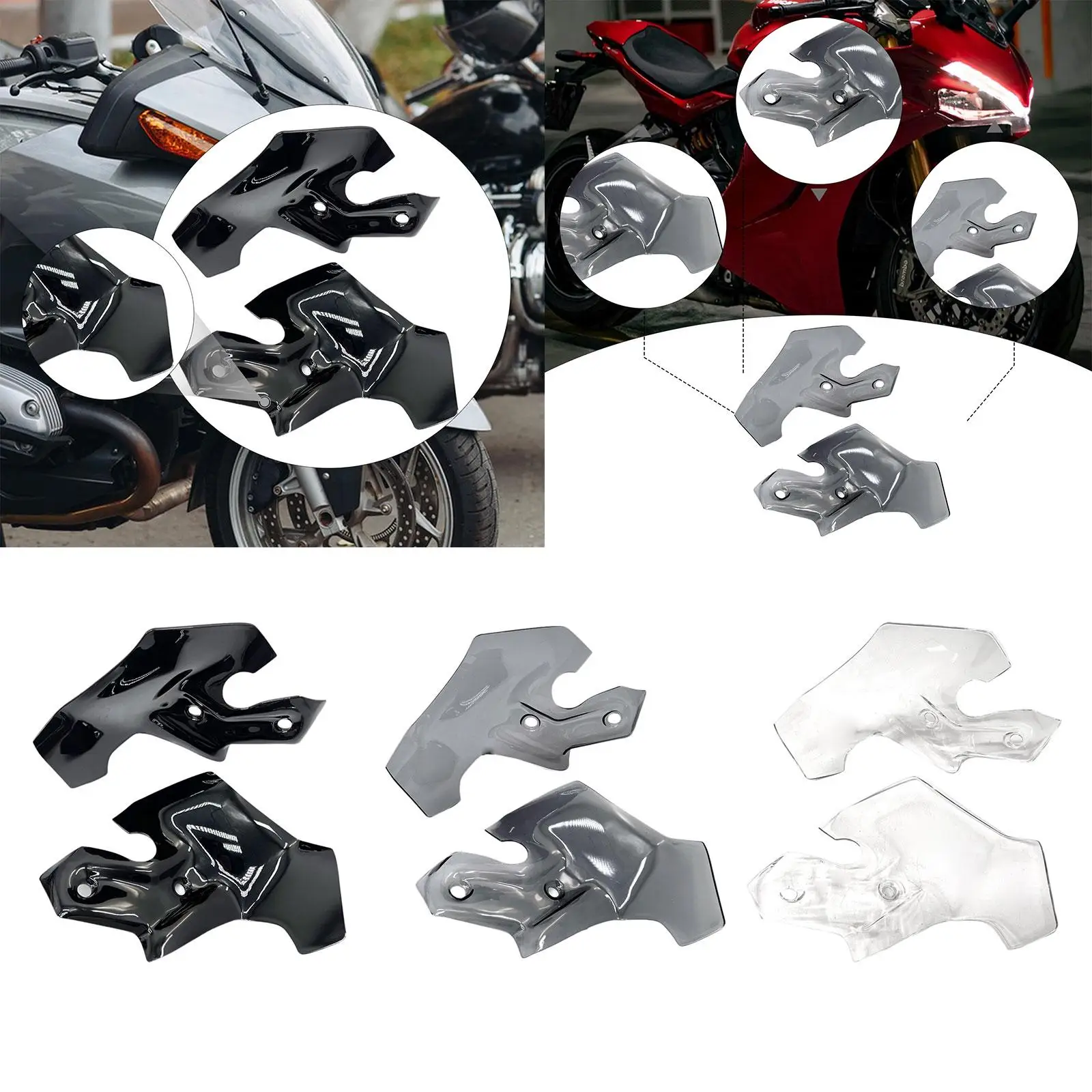 

Замена ветровых дефлекторов, боковой обтекатель лобового стекла мотоцикла, обтекатель воздушного дефлектора мотоцикла для Suzuki Accs