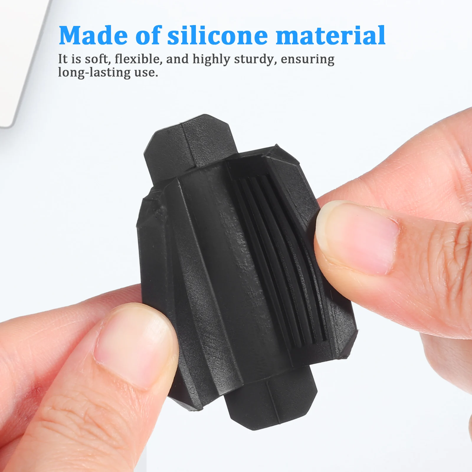 

12 Pcs Black Silicone Pen Holder 5 5cm Adhesive Wall Desk Organizer Rack For Office Portable Marker Stand
