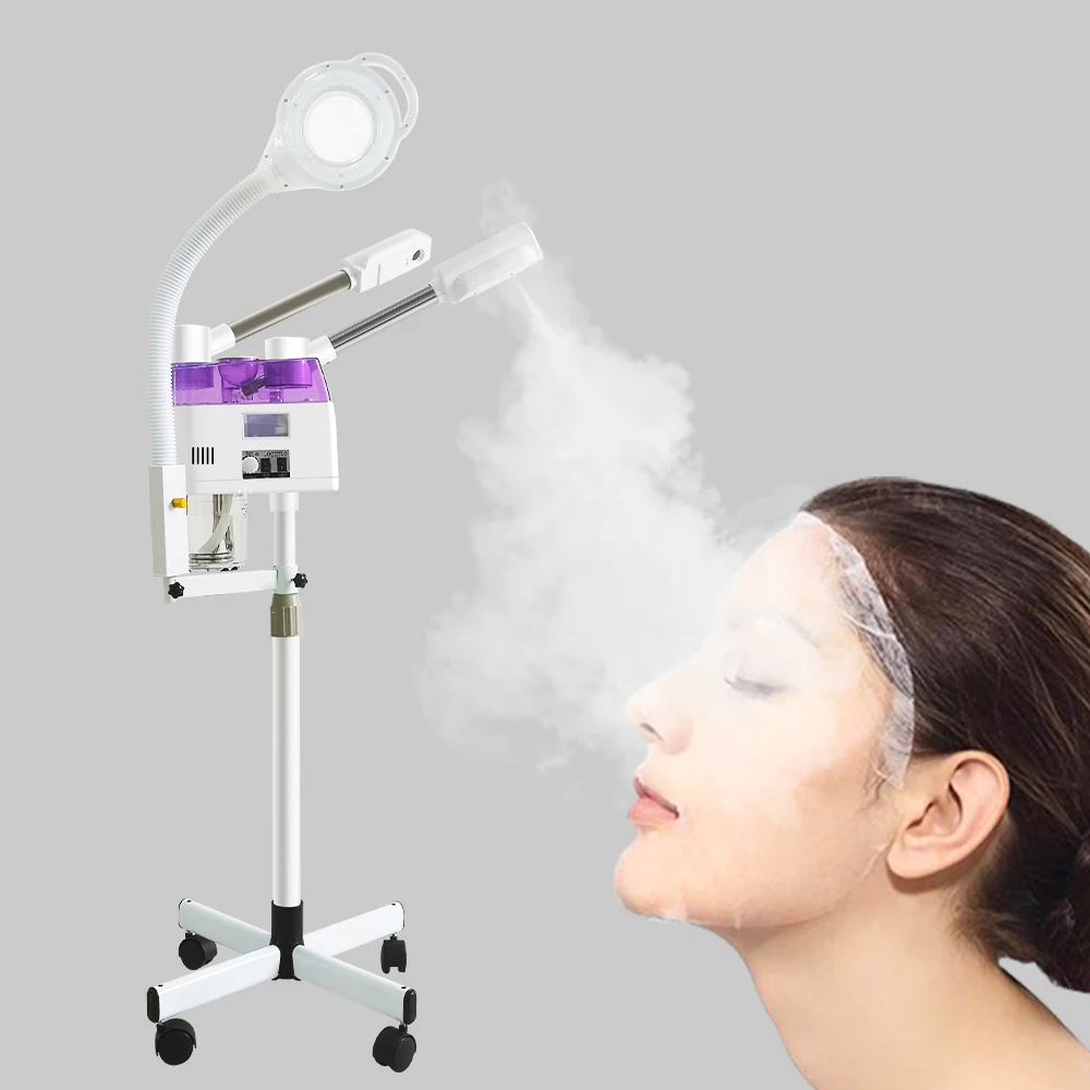 

Hot Cold Facial Steamer with Warm Mist Ion Ozone for Face Deep Cleaning Salon Home Spa Vaporizer Steamer Machine