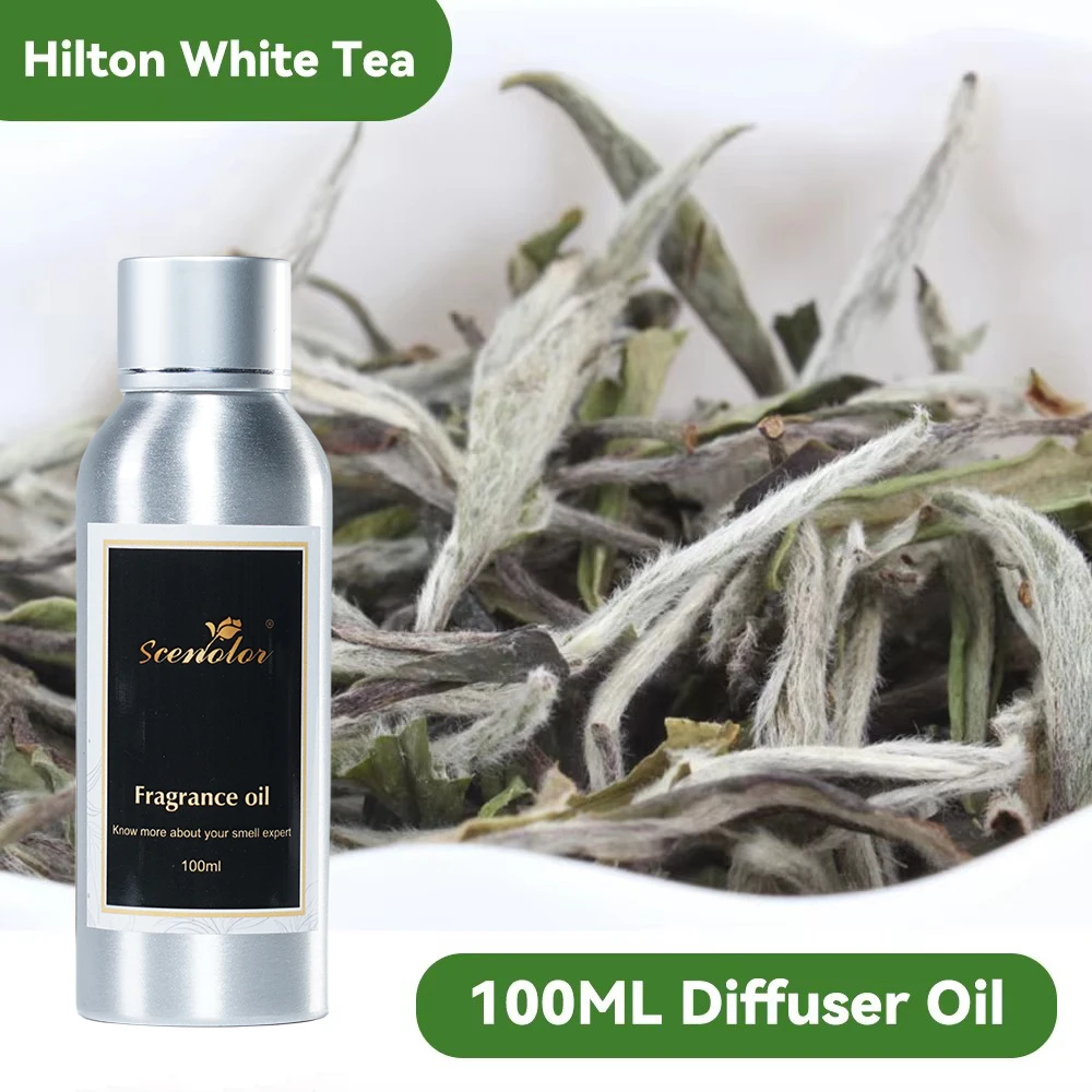 100ML Hilton White Tea Hotel Essential Oils Electric Aromatic Oil Oasis Home Fragrances Aroma Diffuser Air Freshener Perfume Oil