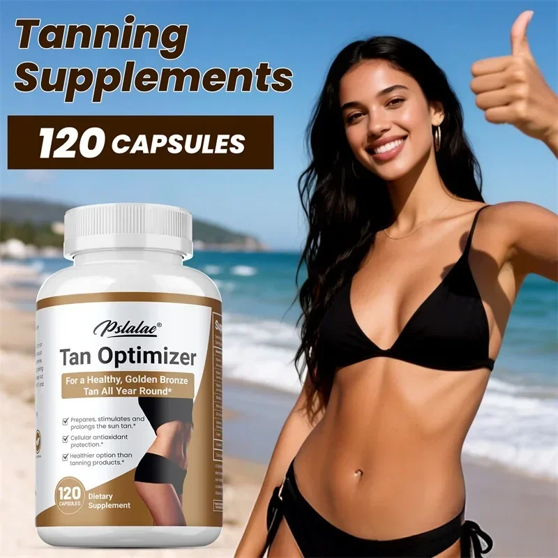 Tan Optimizer - Enhance Skin Melanin, Healthy Skin Tone, Tanning Capsules, Deep Nourishment, Improve Dryness and Roughness - view 5
