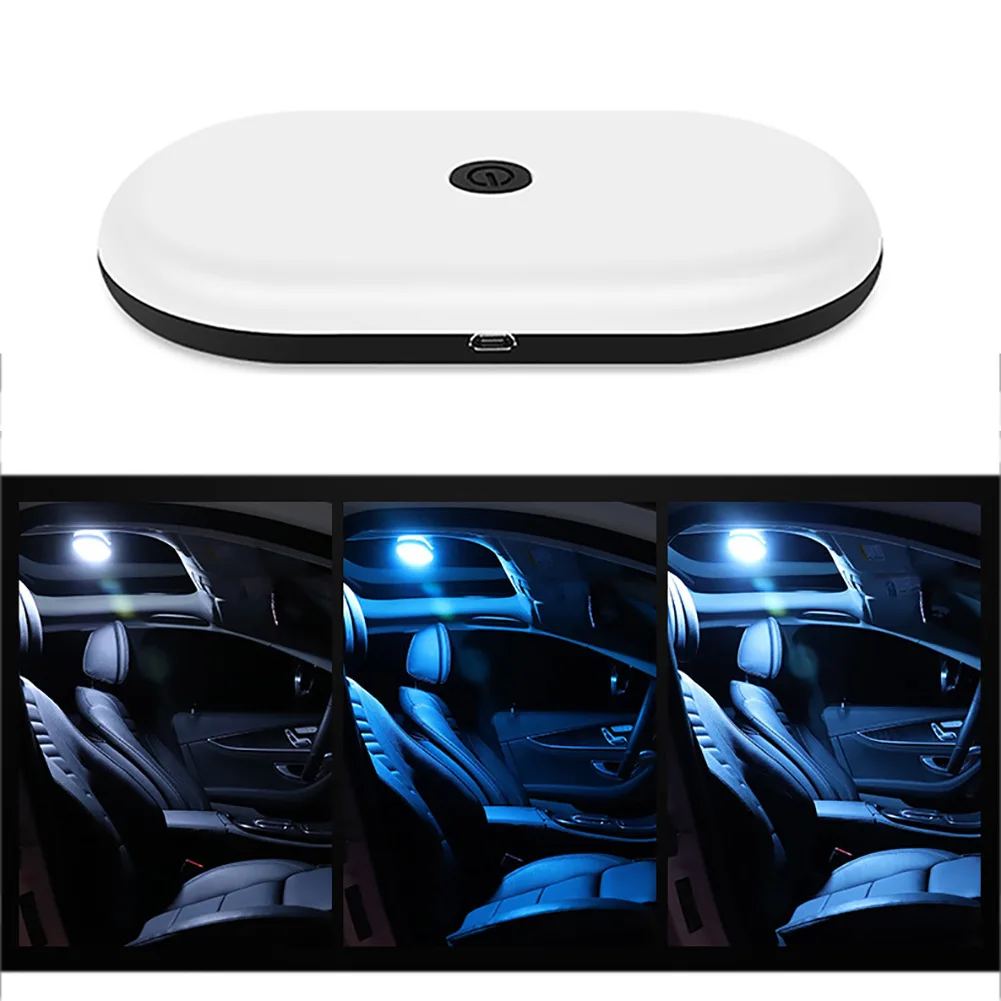 Car Roof Light Interior Lighting Magnetic Ceiling Atmosphere Light Reading Light Cabinet Bedroom Lighting Wireless USB Charging