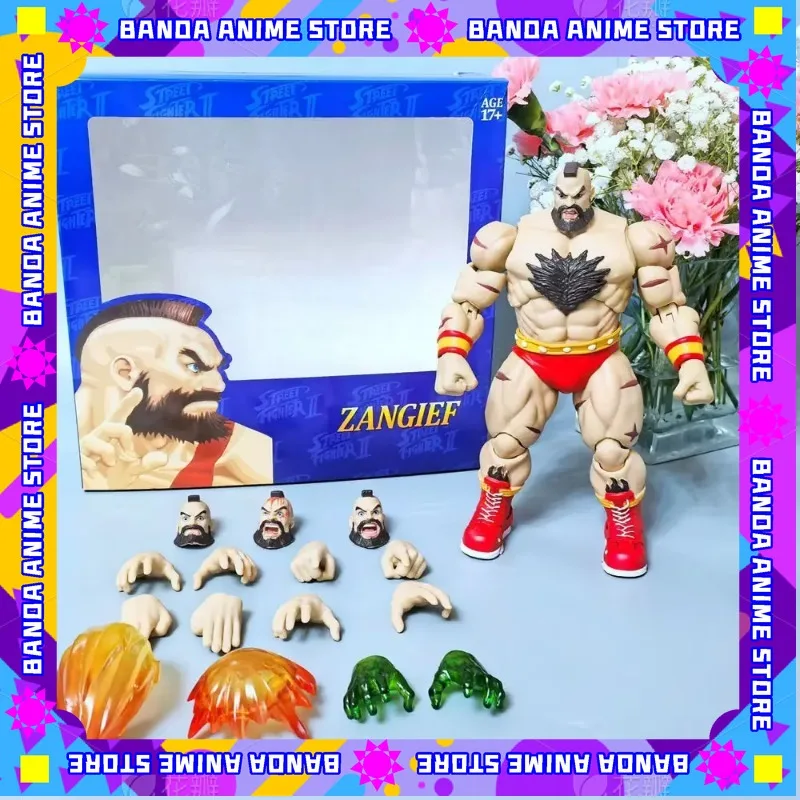 

21cm Ko Storm Toys Street Fighter Anime Figure Zangief Action Figures Customized Model Doll Collection Desk Decor Toy Gifts
