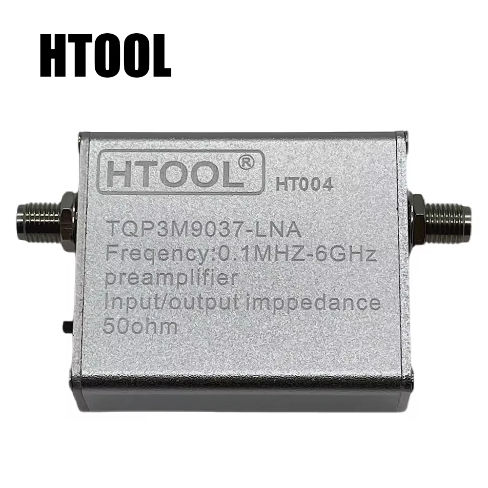 HTOOL HT004 Low Noise Amplifier(LNA) Module RF & Software Defined Radio(SDR) with Enclosure & USB Cable,100K-6Ghz 20dB High Gain