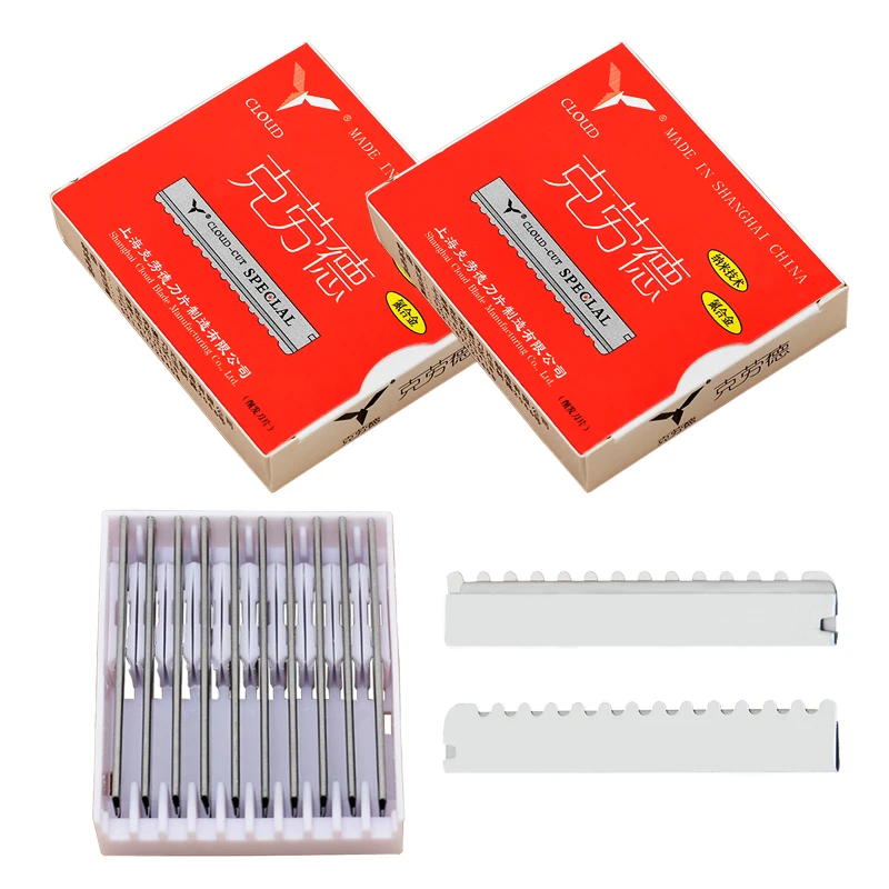 

10/20pcs Stainless Steel Hair Thinning Razors Blades Professional Hair Trimming Razor Blades CLOUD Hair Cut Satey Blades C0013A