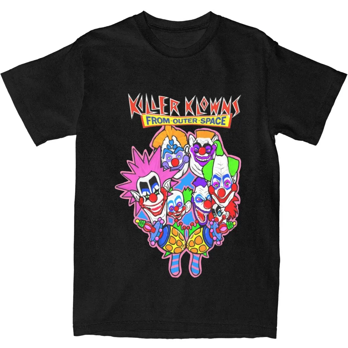 Killer Klowns From Outer Space for Men Women T Shirt Fun Clown Movie Accessories Leisure Tee Shirt T-Shirt 100% Cotton