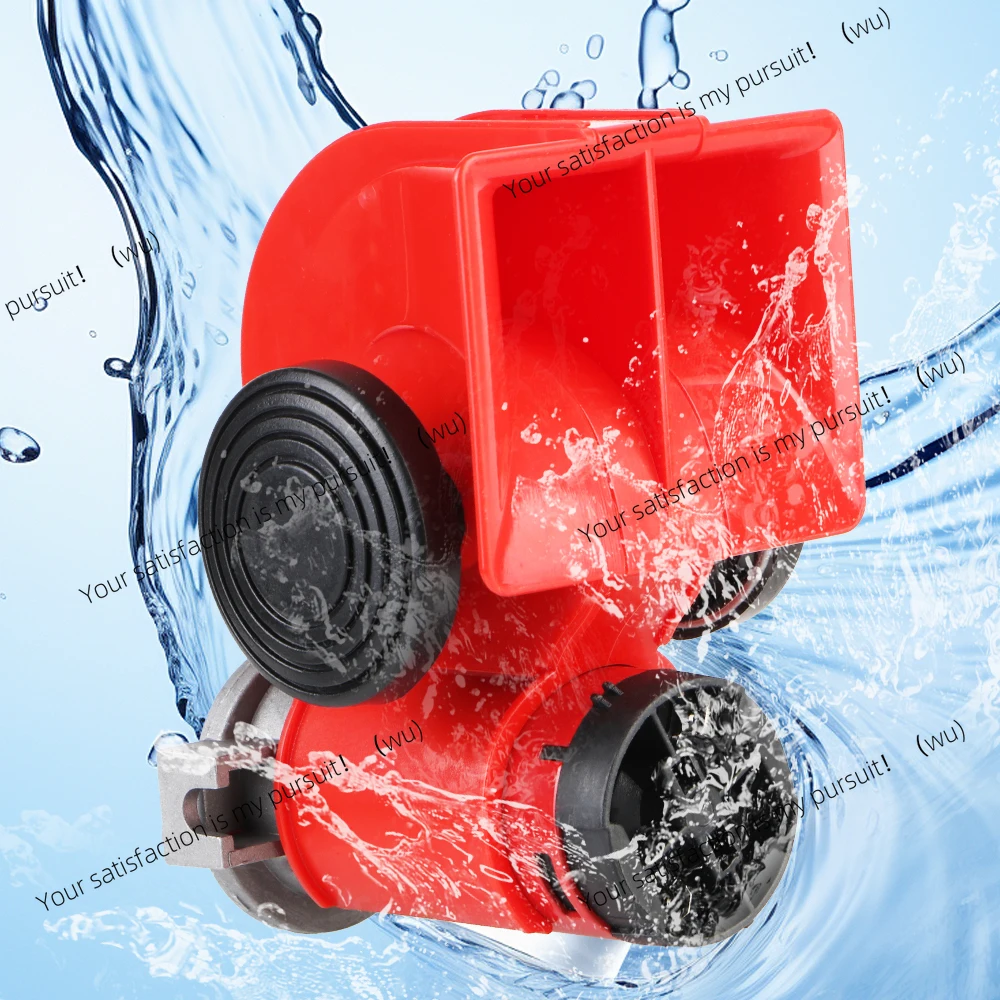 Waterproof car air pump horn set, suitable for boats, trucks, SUVs and other 12V with wires and relays with large volume
