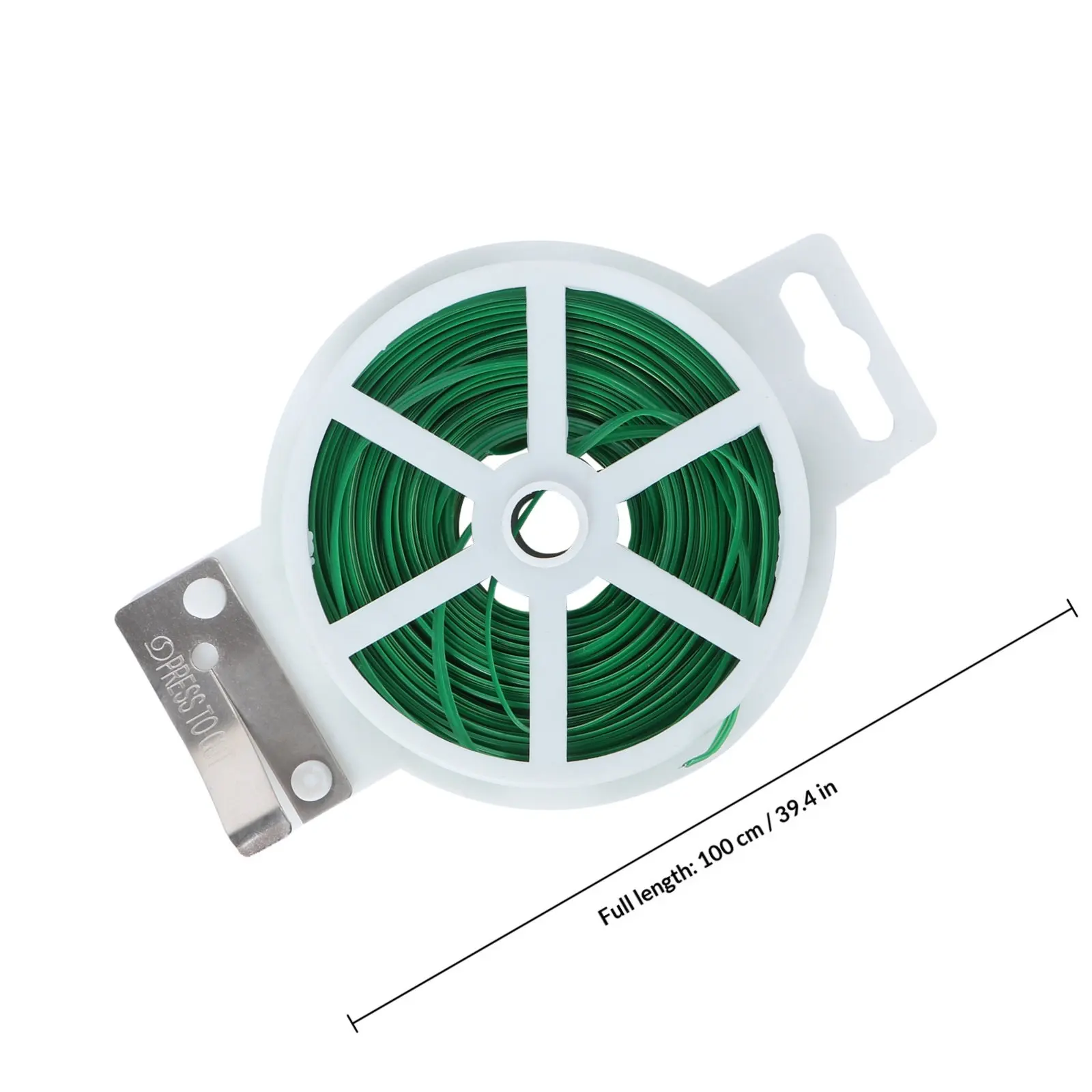 100M Environmental Iron Wire Garden Tie Reel Cutter Plastic Plant Vine Shrub Trellis Cable Organizer Bonsai Growing Tape