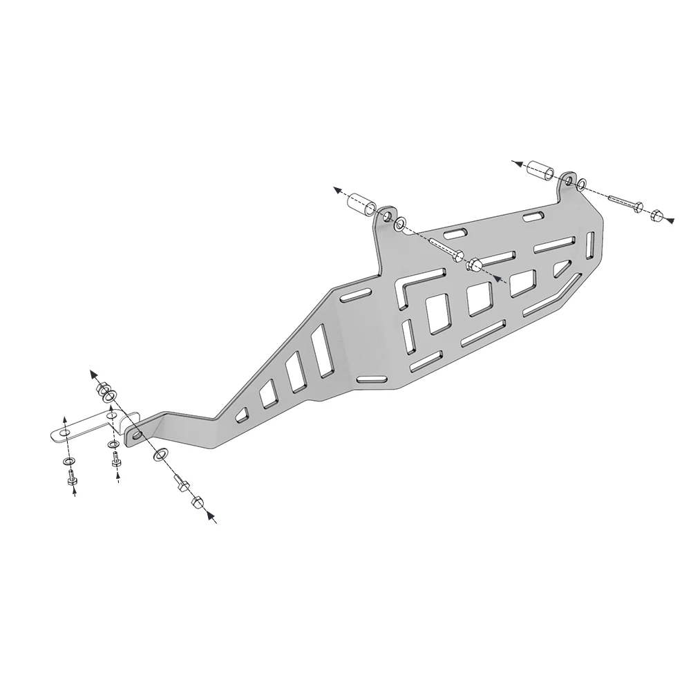 For Yamaha Tenere 700 / T7 Tenere700 Side Luggage Rack Side Bracket Carrier  / T700 2020 2021 2022 2023 2024 Luggage Side Rails