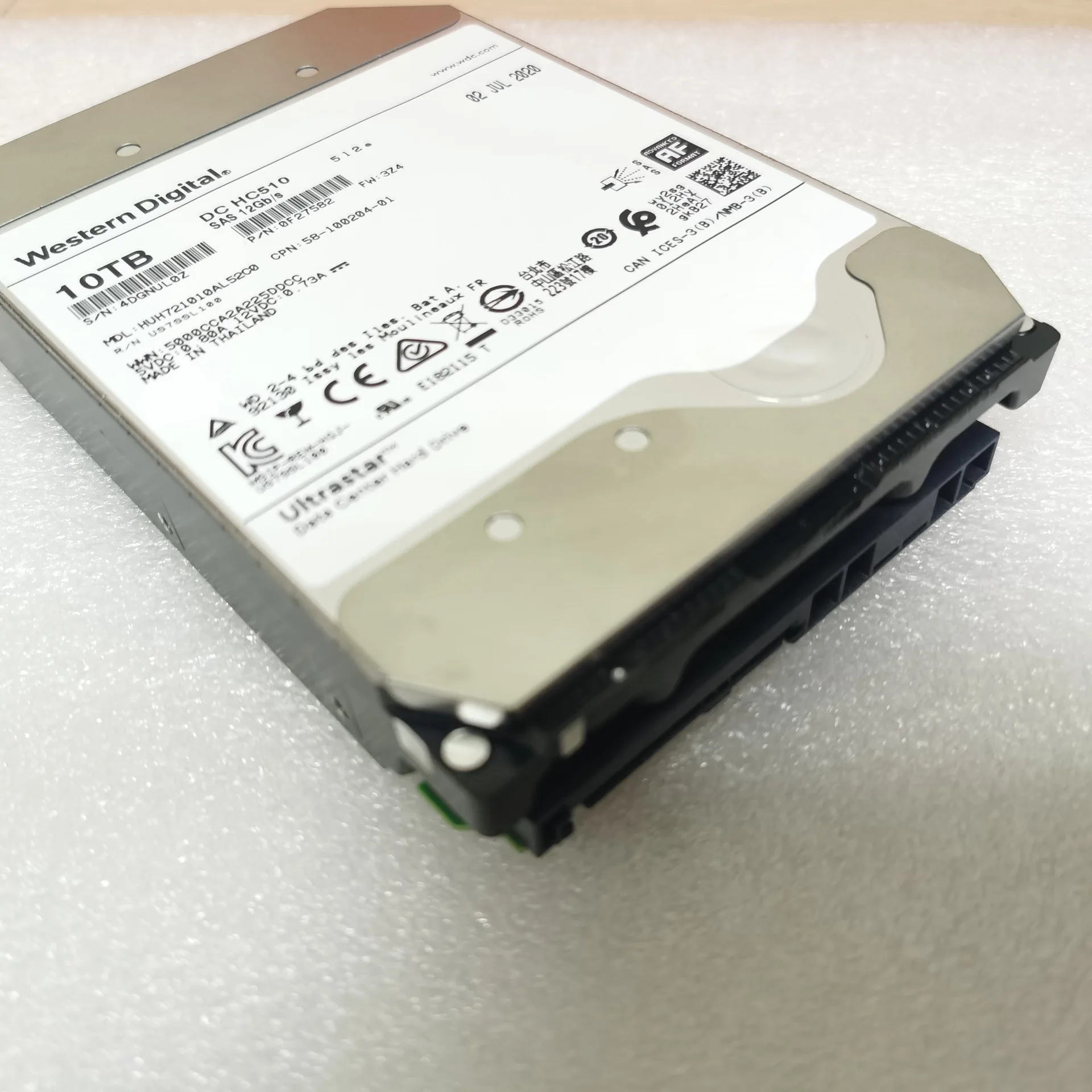 

HDD Western 7200rpm 3.5 inch SAS port 10T 12T 14T 16T 18T hPE Enterprise Helium hard disk for server and NAS mechanical