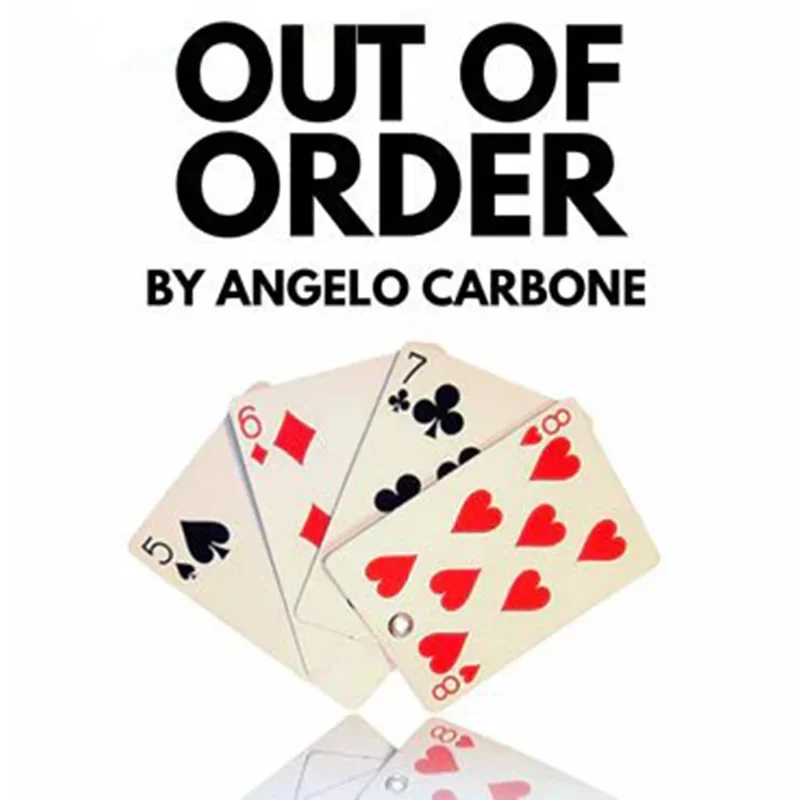 

Out of Order by Angelo Riveted Cards Swap Place Baffling Close up Magic Trick Card Magic Stage Magia Magicians Prop Accessory