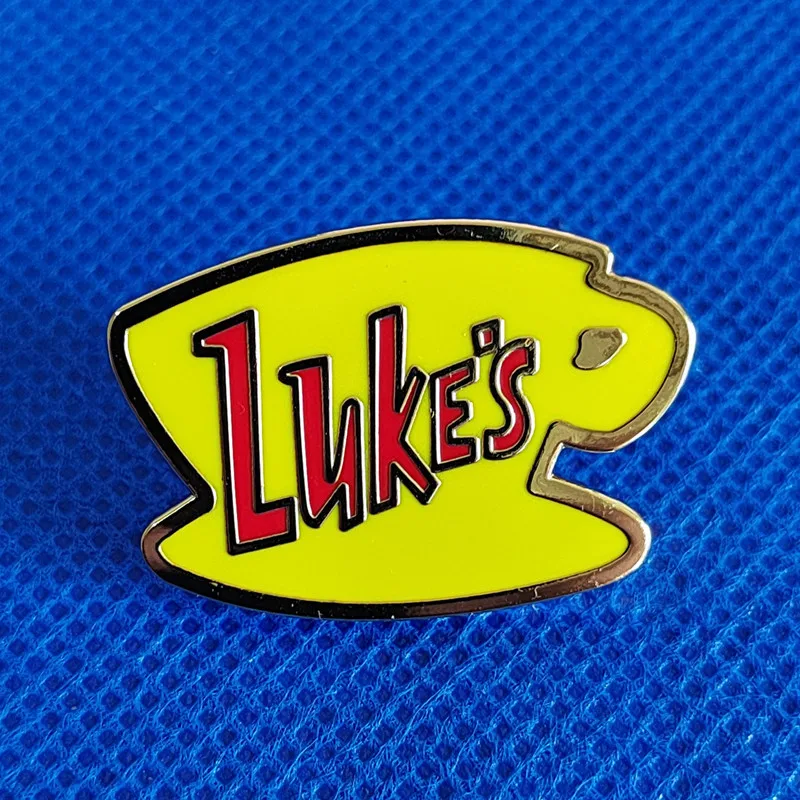 Luke's Restaurant Coffee Cup Gilmore Girl Enamel Lapel Pin Collect Badge Jewelry Adorn Backpack Hat Collar Brooches