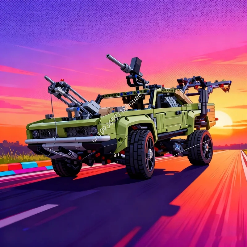 

2111 шт. MOC Mad Max Clawcar 2 техническая модель строительные блоки сборка DIY образовательная игрушка кирпич детские рождественские подарки на день рождения