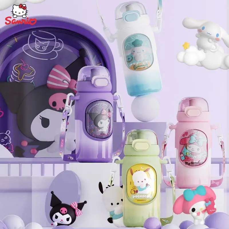 

Sanrio Kawaii Kuromi Cinnamoroll My Melody почтовый мультяшный изоляционный стакан 316 нержавеющая сталь соломенная чашка изоляционная бутылка для воды