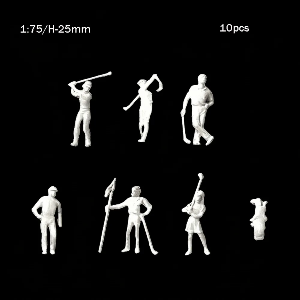 10pcs 1:100/1:75/1:50 Scale Sand Table Model Mixed Color Handmade Building People DIY Mixed Pose