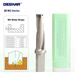 DESKAR 100% Original 2D U-Drill Tool Holder 50mm-60mm Indexable Depth Fast Drill Machinery CNC Lathe Drill Bit For WC Type Blade