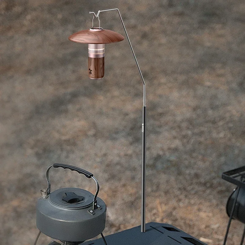 حامل فانوس خارجي من TARKA حامل إضاءة خفيف الوزن قابل للفصل لطاولة IGT معدات التخييم رف إضاءة لحديقة النزهة والشواء #3