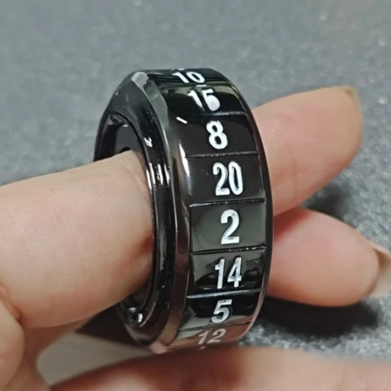 Metal Fidget Paragraph Ring Rotor Roller Mechanical Slider Magnetic Push Card Plate Sensory Toy Adults Antistresse Anxiety