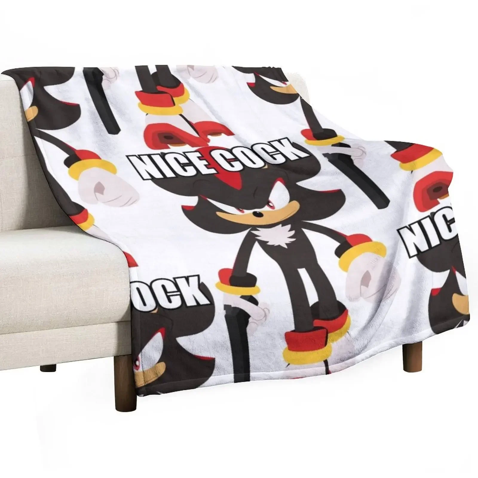 

Edgehog with a Weapon 2D Throw Blanket Winter beds Furrys funny gift Blankets