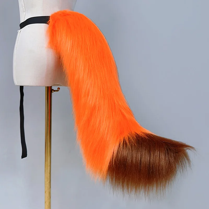 Electric Wolf Foxes Cats Tail Remote Control Wagging Tail Halloween Christmas Fancy Dress Party Costume Props for Adult Kids
