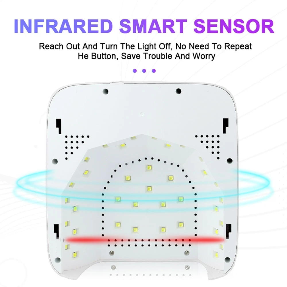 Profesjonalna suszarka do paznokci UV 36LED z wyświetlaczem HD Inteligentna lampa do suszenia paznokci może szybzyć wszystkie narzędzia do manicure z żelowym lakierem do paznokci
