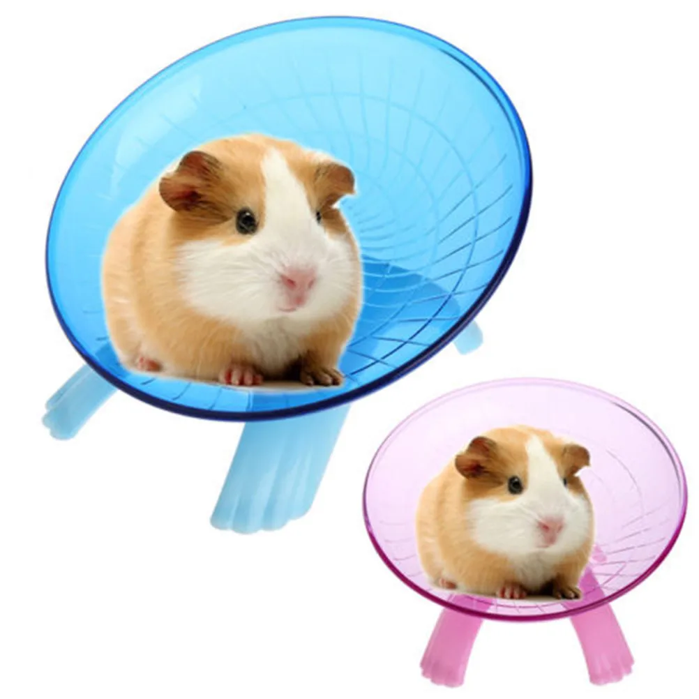 Running Disc Flying Saucer Exercise Wheel Toy for Mice Dwarf Hamsters Pet 18cm