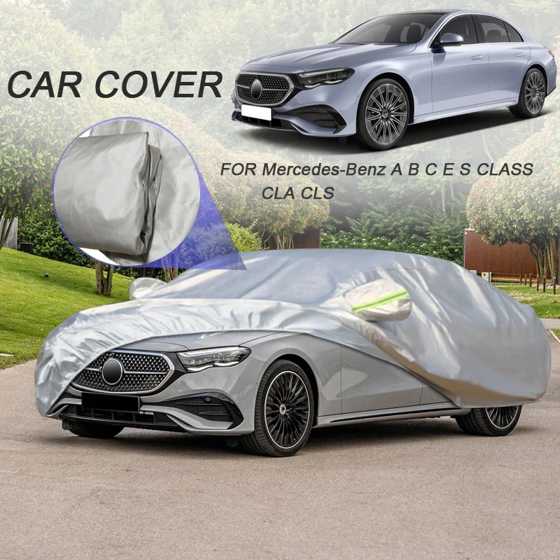

Пылезащитный водонепроницаемый чехол из полиэстера 210T для автомобилей Mercedes-Benz A, B, C, CLA, CLS, E, S-класса (хэтчбек, седан, универсал, шутинг-брейк)