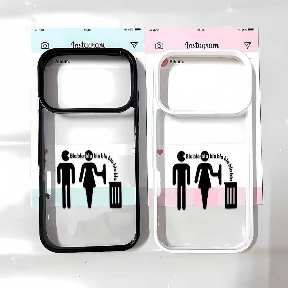 Funny Minimal Gender Unique Sweet Art Soft TPU for Cute Slim iPhone Max Pro 11 Air 13 16 12 Best 17 15 Plus 14 Phone Case