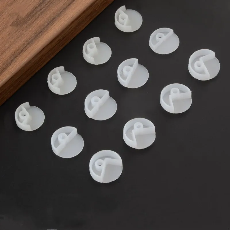 10PCS Plastic Mirror Clips For Bathroom Wall Glass Mirror Clip Holder With Screws For Home Decoration Furniture Decor