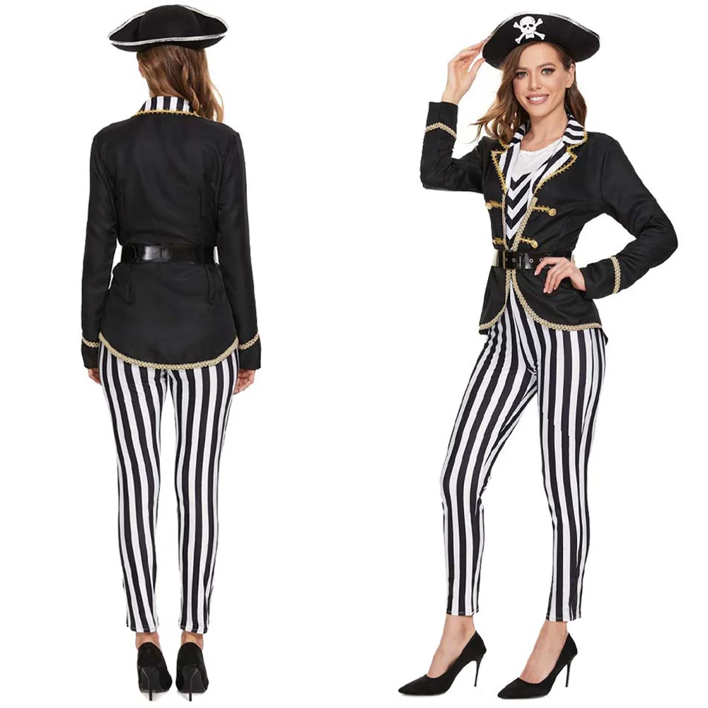 زي تنكري قرصان قديم من العصور الوسطى للأطفال ، الكبار ، الفتيات ، الأولاد ، العائلة ، لعب أدوار فيكتوري ، فستان ، خيال ، بدلة هالوين