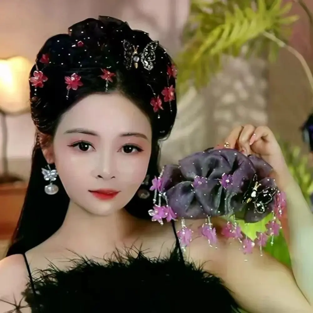 

Gifts Mesh Shark Clip A and B sides Shark Clip Hair Accessories Bow Hair Clip Fashionable Butterfly Flower Tassel Hair Claw