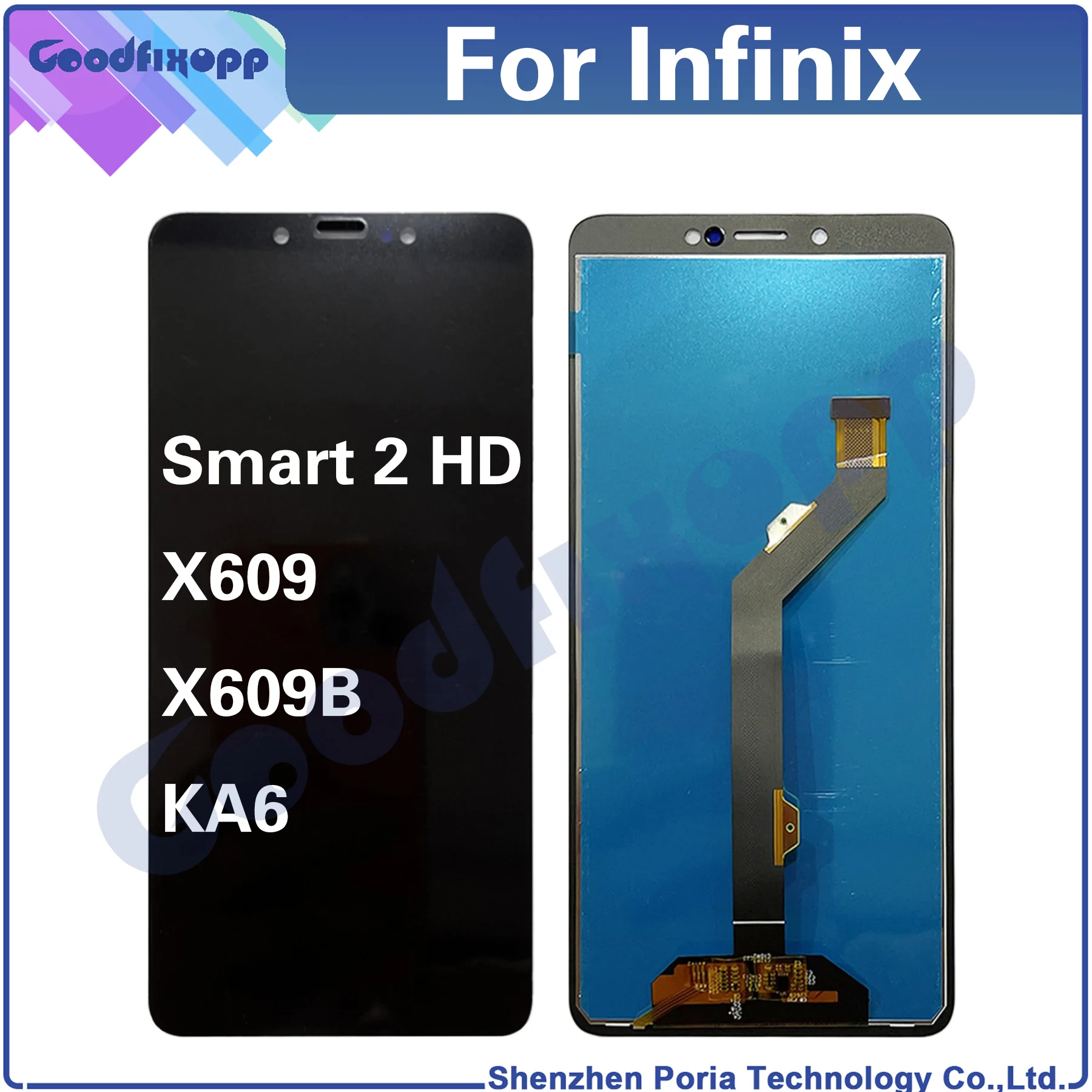 

For Infinix Smart 2 HD X609 X609B Smart2HD LCD Display Touch Screen Digitizer Assembly For Tecno KA6 Repair Parts Replacement