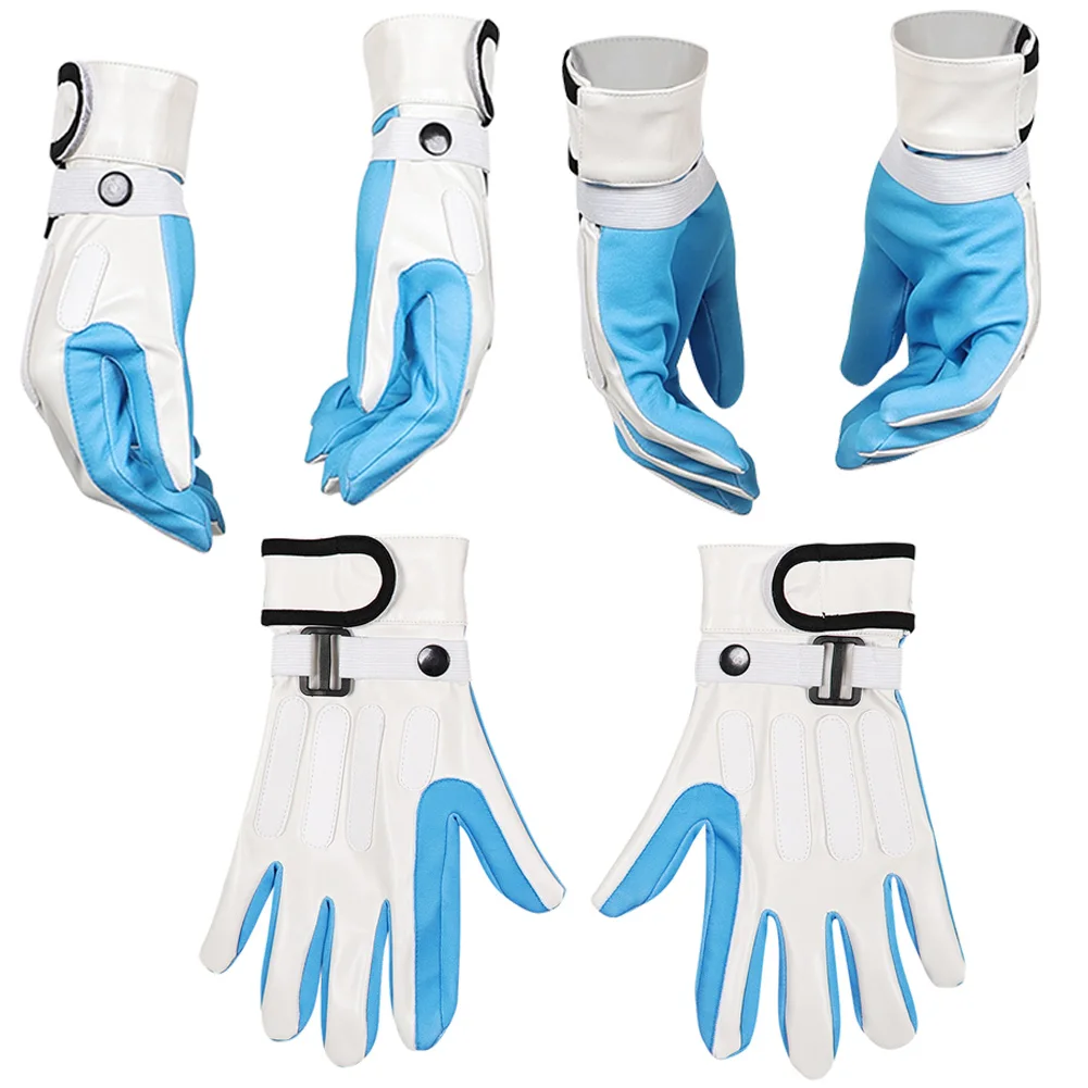 

Люди Пламя Джонатана Перчатки Косплей 2025 Фильм 4 шт. Фантастический костюм Одежда Аксессуары Синий Белый Чехол на палец Хэллоуин