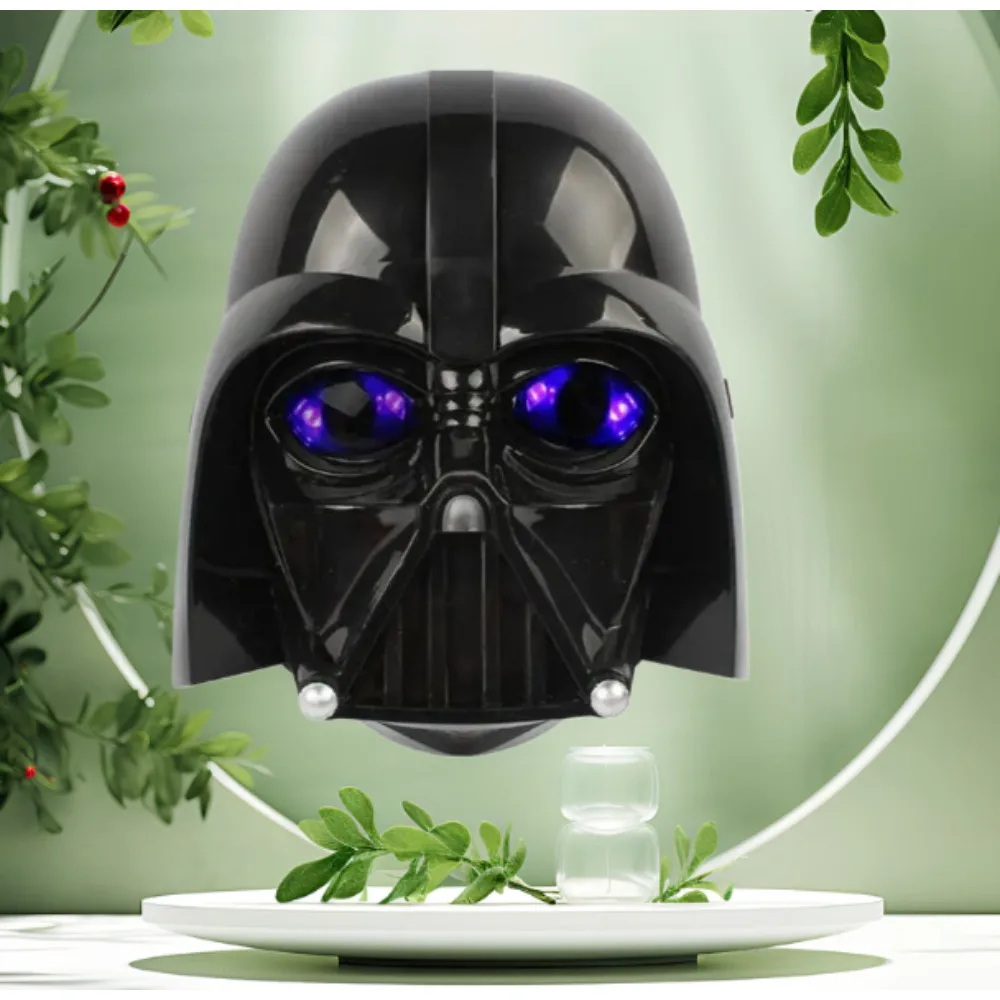 

2025 LED Glow Flshing Mask Plastic Black White Warrior Darth Vader Masks Helmet Costume Halloween Party for Cosply Mas