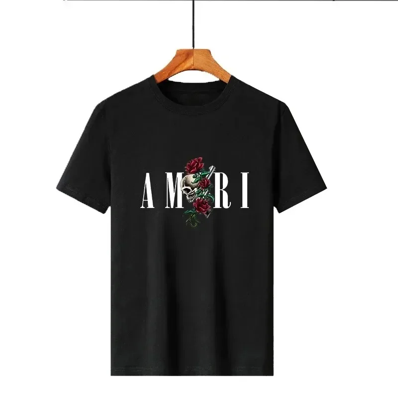 Men's Summer Graphic Print Y2k T-shirt Man Woman Short Sleeved Luxury Tees Clothing Loose Pure Cotton Soft Tops Madrid Repsol