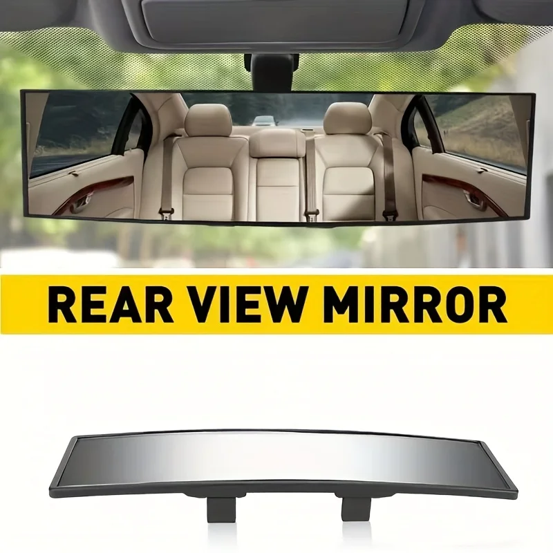 

Universal Rear View Mirror Day Night Interior RearView Mirror 11.81Inch Anti-Glare Wide Angle Car Mirror For Most Car SUV Truck