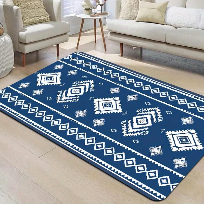 

1PC Diamond shaped pattern Door Mats Kitchen Rugs Non-Slip Pop design Bedroom Rugs Bath Mat Carpet for Home Sink Laundry Decor