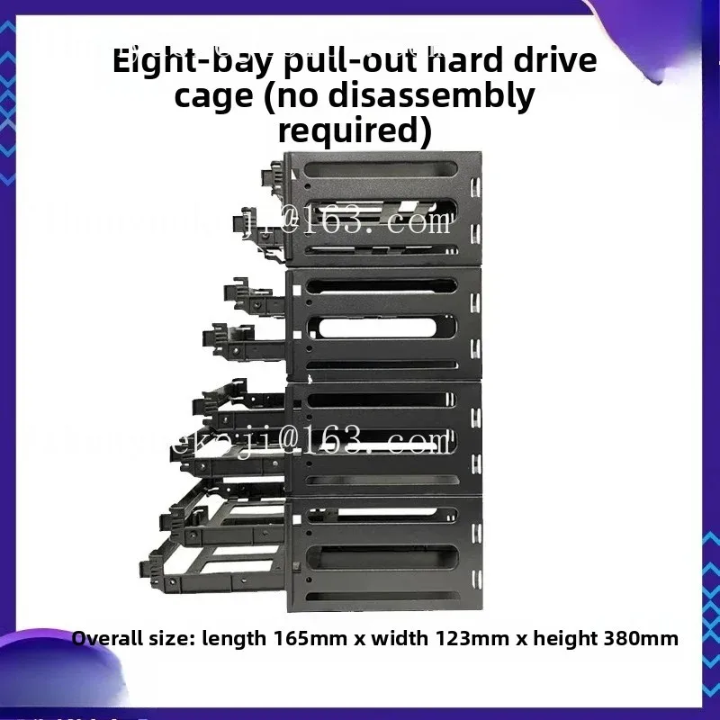 6-drive Hard Drive Cage 2 3 4 5 8-tier Hard Drive Bracket 3.5-inch Mechanical Hard Drive Cage Non-removable SSD Bays