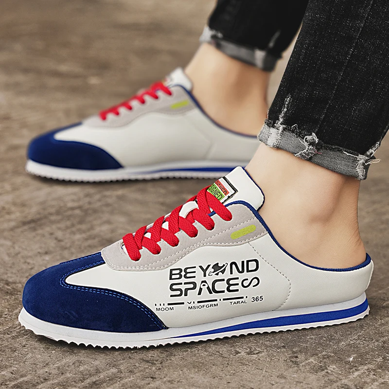 

Внешняя торговля 2024, новые летние дышащие и универсальные модные полутапочки, мужские туфли Agan Board для спорта и отдыха