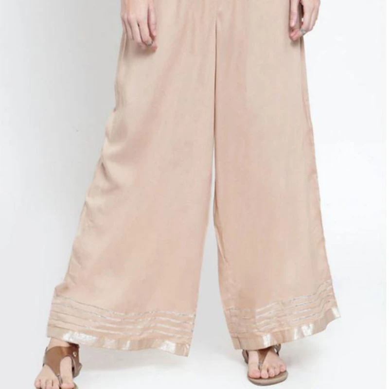 Indian Pants Women Salwar Ethnic Bottoms India Dress Pakistani Shalwar Bronzing Wide Leg Pants Salvar Cotton Khaki Trousers