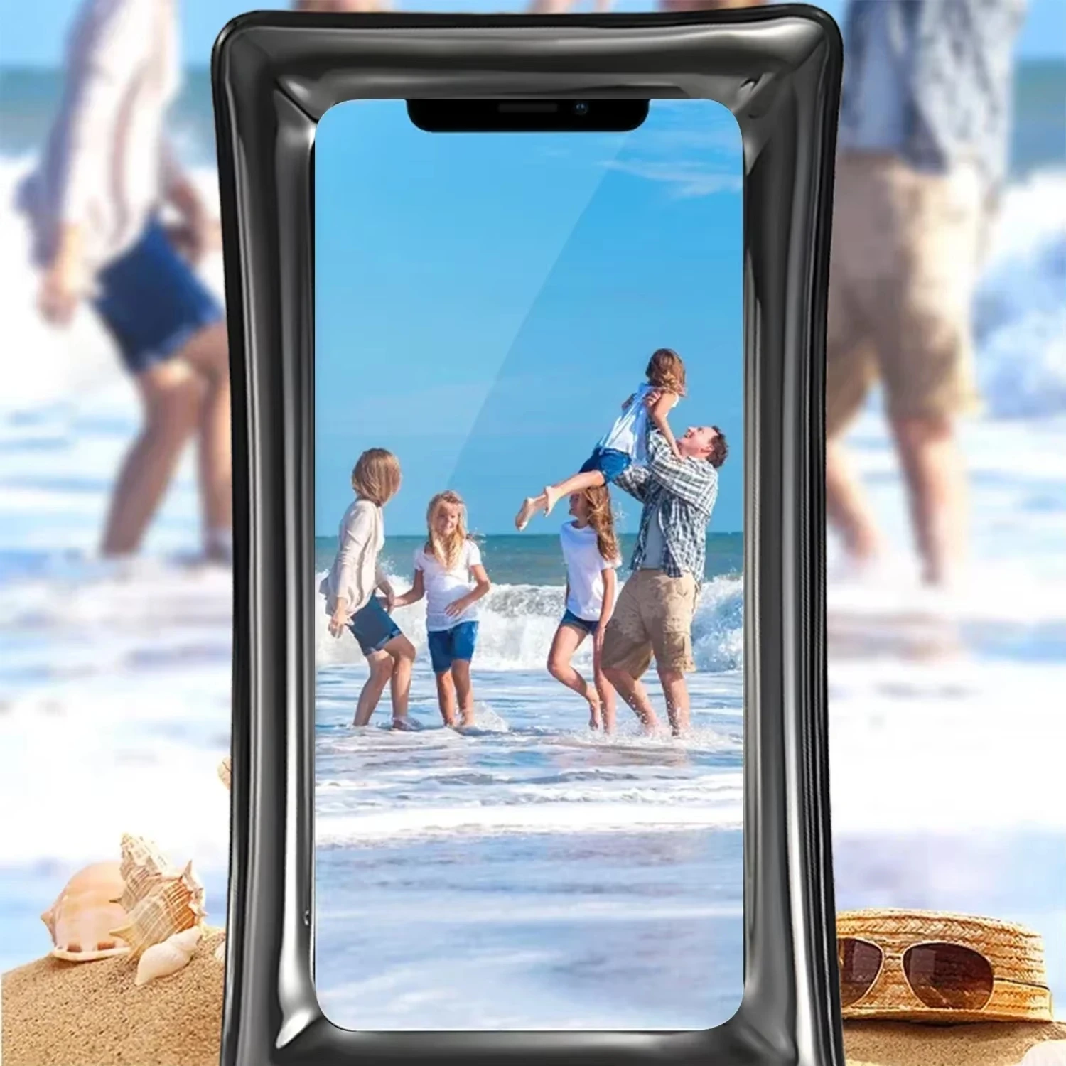 防水電話ポーチユニバーサル透明タッチスクリーンストラップ付き携帯電話プロテクタービーチ水泳ダイビング密封バッグ