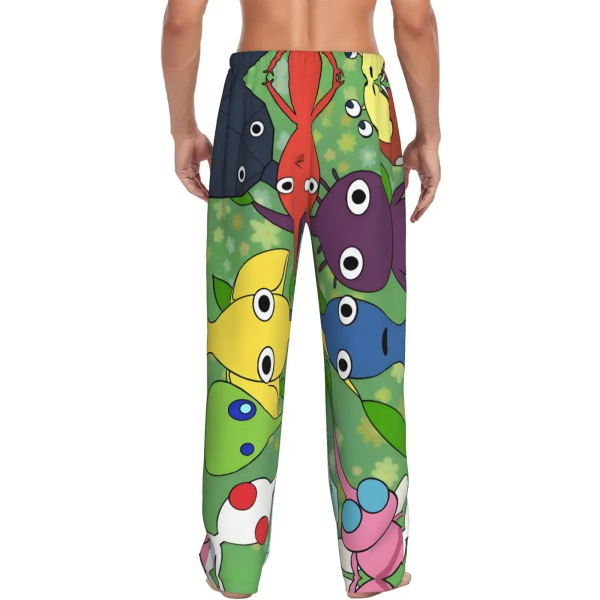 سروال بيجامة مطبوع حسب الطلب للرجال ملابس نوم مع جيوب #3