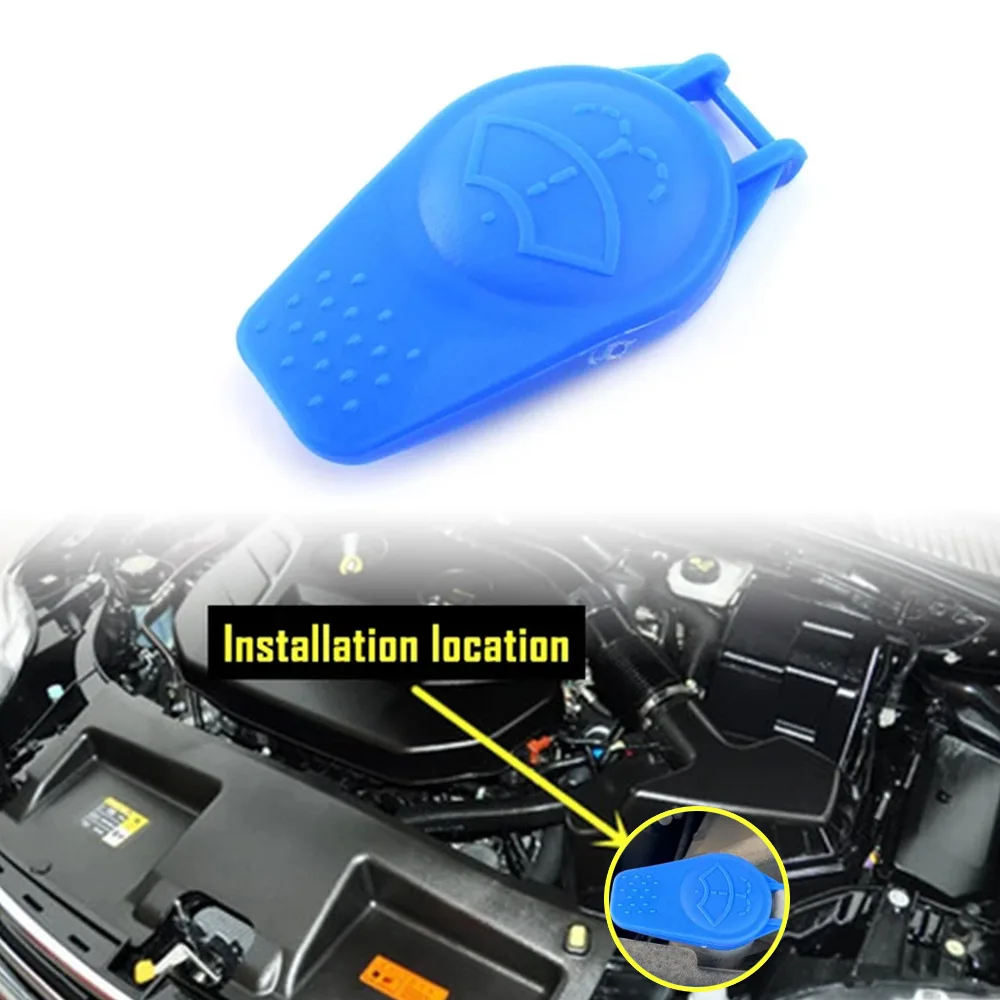 

1Pc Wiper Windscreen Wiper Washer Fluid Reservoir Bottle Lid Cap Cover for Ford Focus C-Max Kuga Mondeo 4 S-Max Galaxy WA6