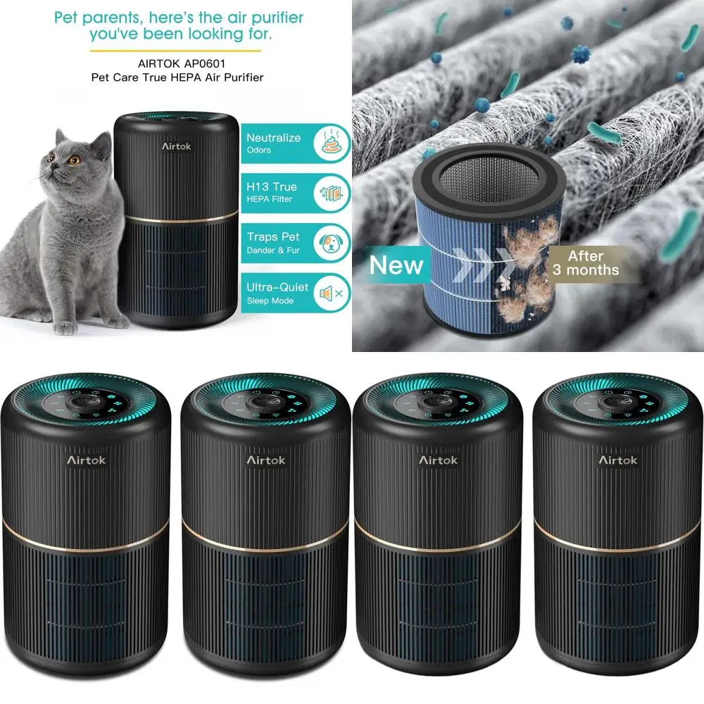 

Двойной комплект очистителей воздуха для спальни/офиса с 12 ароматическими губками, фильтром H13 HEPA, 4-ступенчатой системой фильтрации, охватывает площадь 376 кв. футов, в наличии.