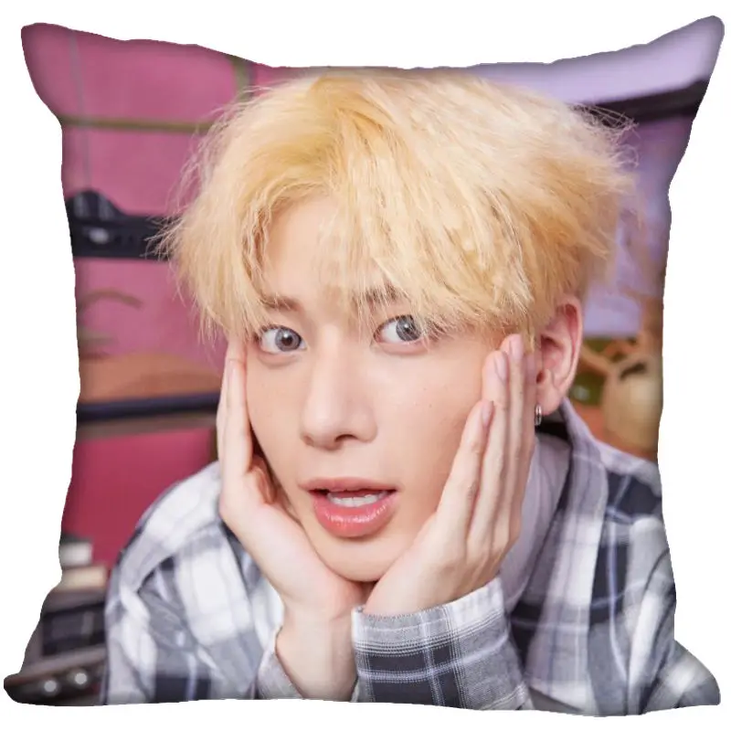 TXT Taehyun Pillow Cover Bedroom Home Office Decorative Pillowcase Square Zipper Pillow Cases Satin Fabric Eco-Friendly 0519