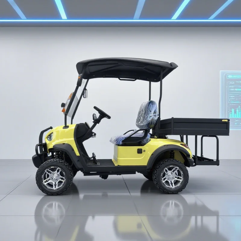 

Популярные 2, 4, 6-местные уличные легальные внедорожные экскурсионные охотничьи электрические тележки для гольфа для взрослых с задним грузовым ящиком