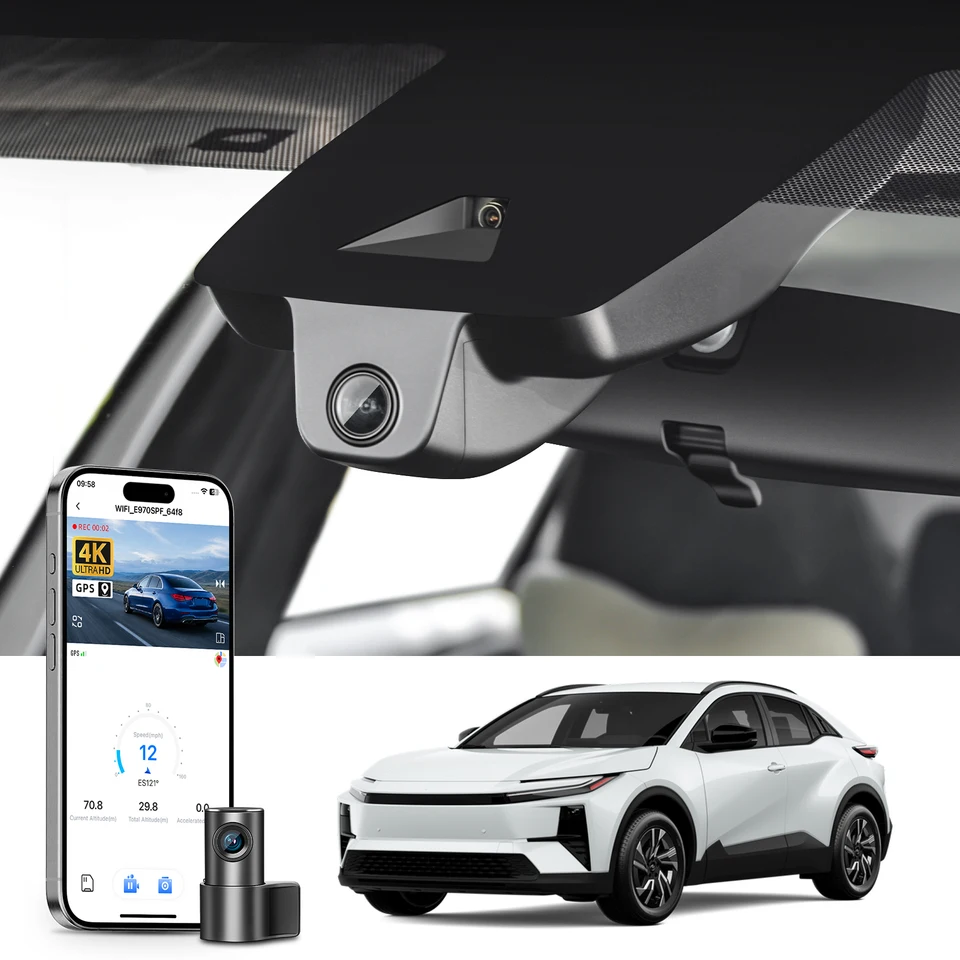Mangoal 4Kドライブレコーダー GPS WiFi & アプリ対応 トヨタ C-HR
